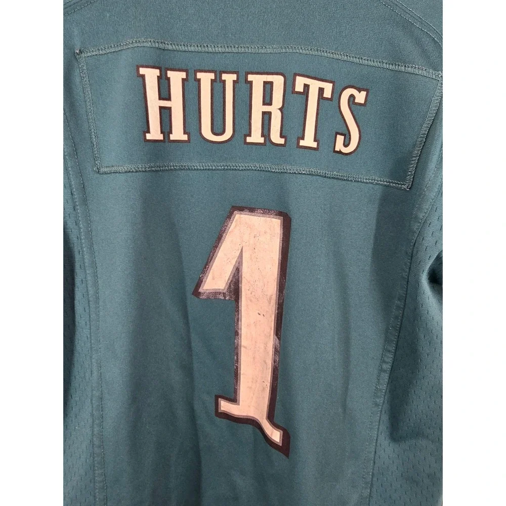 Nike Philadelphia‎ Eagles Jalen Hurts 1 Jersey Kids Medium 10/12 Midnight Green